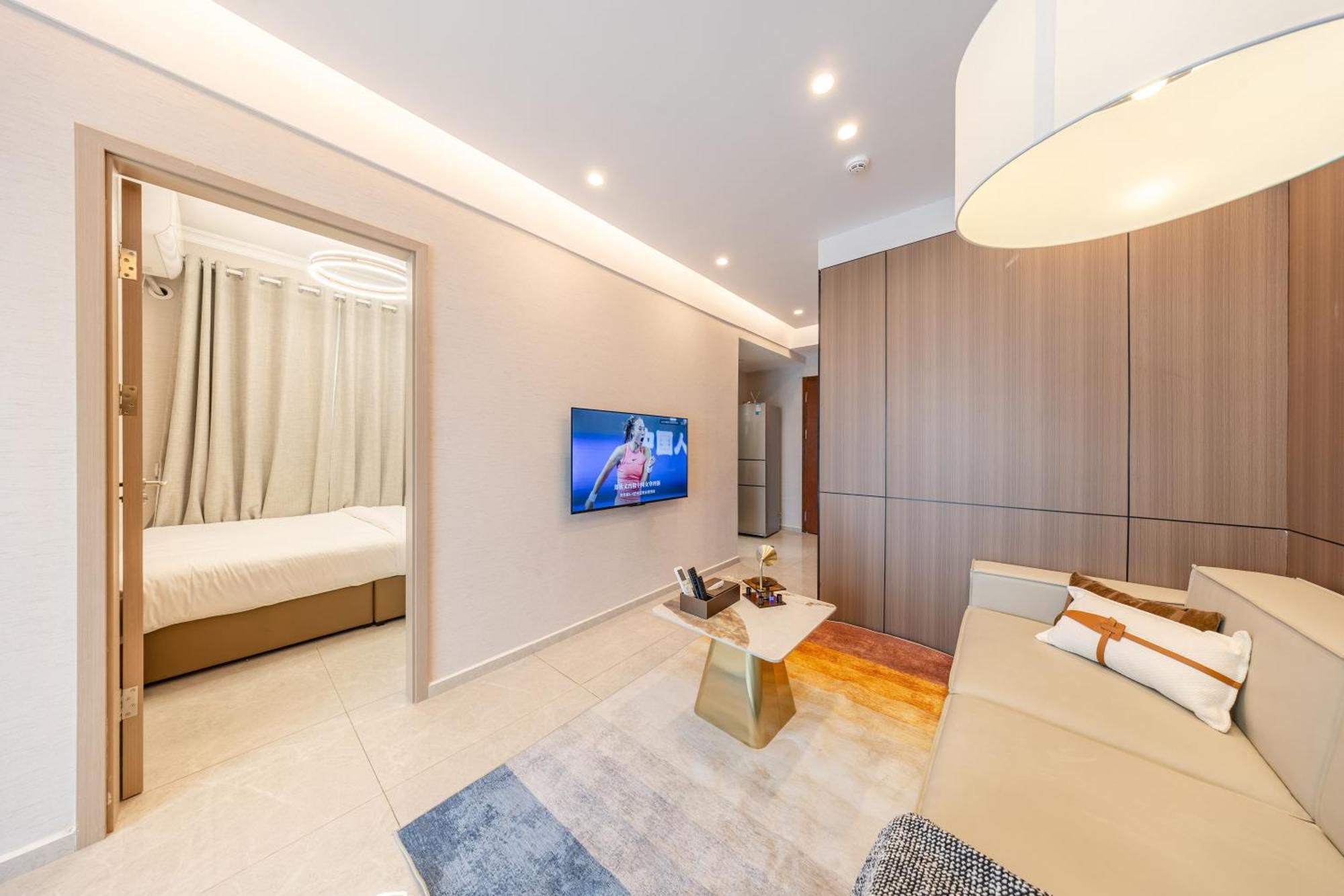 Aparthotel Boruisi Video And Audio Light House - Shenzhen Convention And Exhibition Center Gangxia Metro Station Zewnętrze zdjęcie