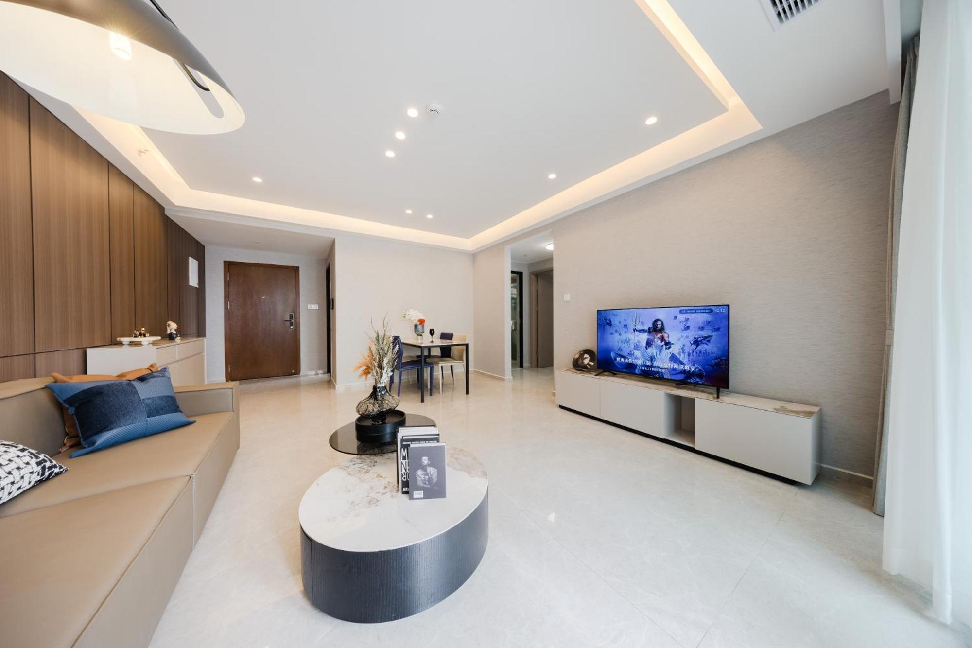 Aparthotel Boruisi Video And Audio Light House - Shenzhen Convention And Exhibition Center Gangxia Metro Station Zewnętrze zdjęcie