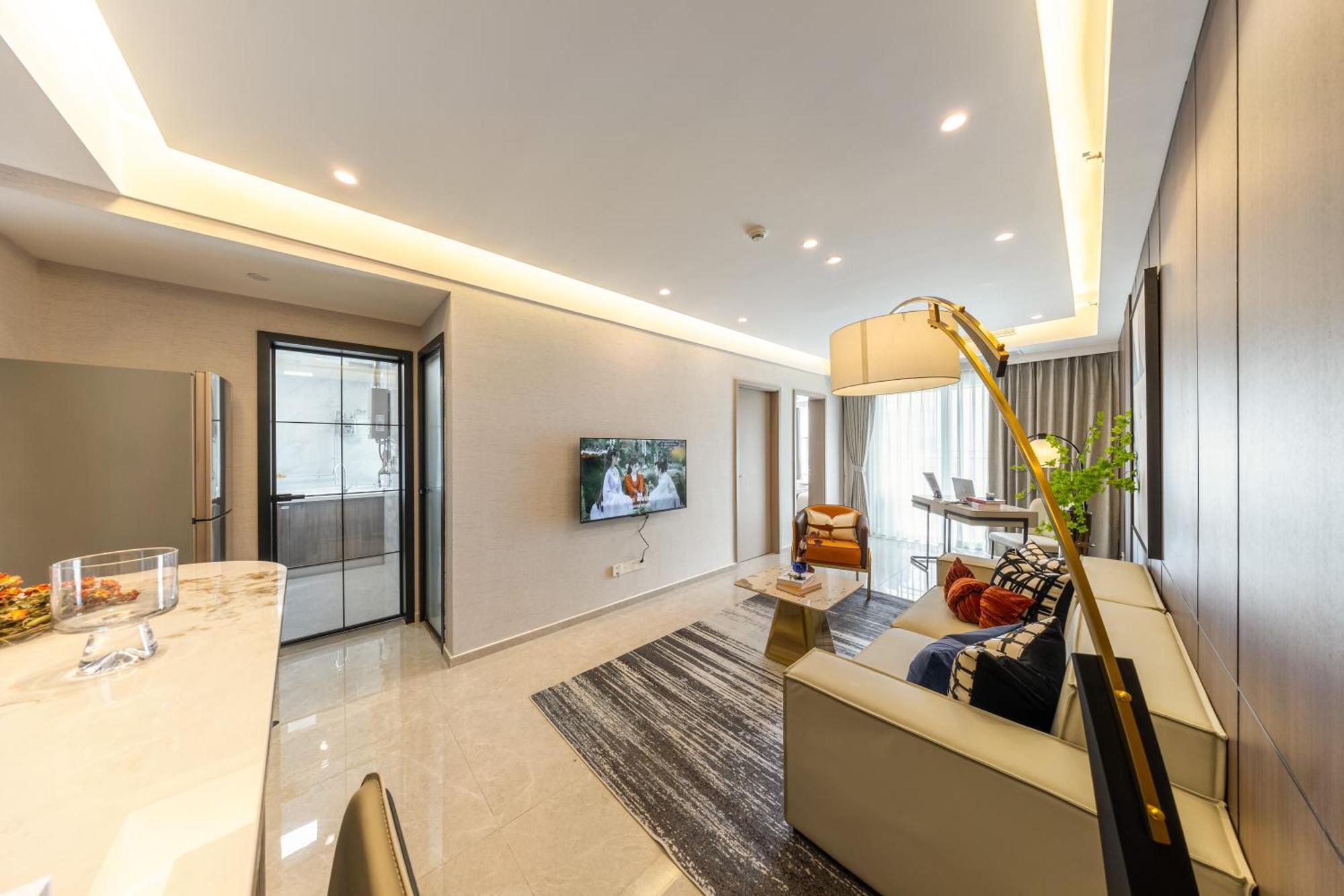 Aparthotel Boruisi Video And Audio Light House - Shenzhen Convention And Exhibition Center Gangxia Metro Station Zewnętrze zdjęcie