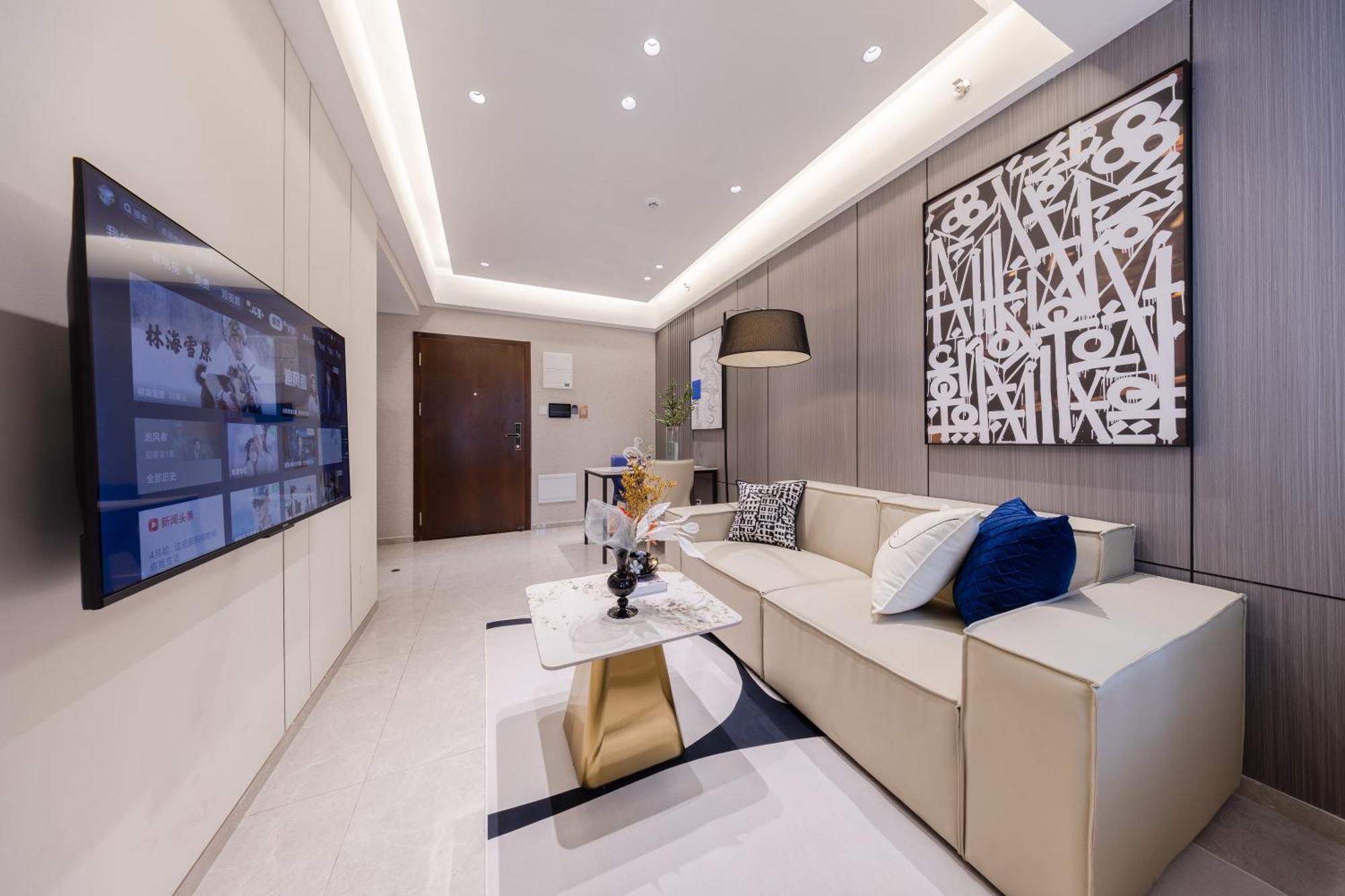 Aparthotel Boruisi Video And Audio Light House - Shenzhen Convention And Exhibition Center Gangxia Metro Station Zewnętrze zdjęcie