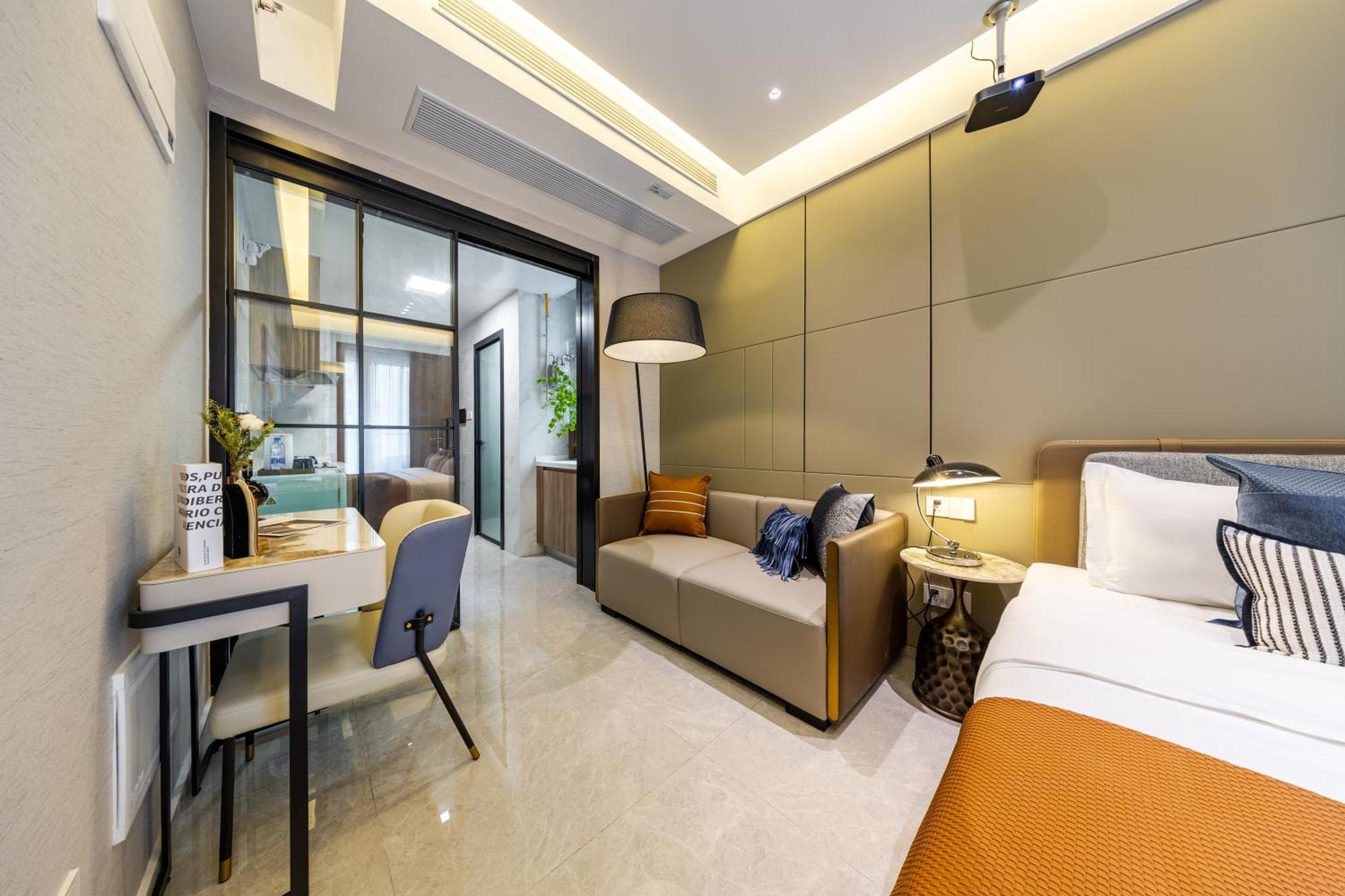 Aparthotel Boruisi Video And Audio Light House - Shenzhen Convention And Exhibition Center Gangxia Metro Station Zewnętrze zdjęcie