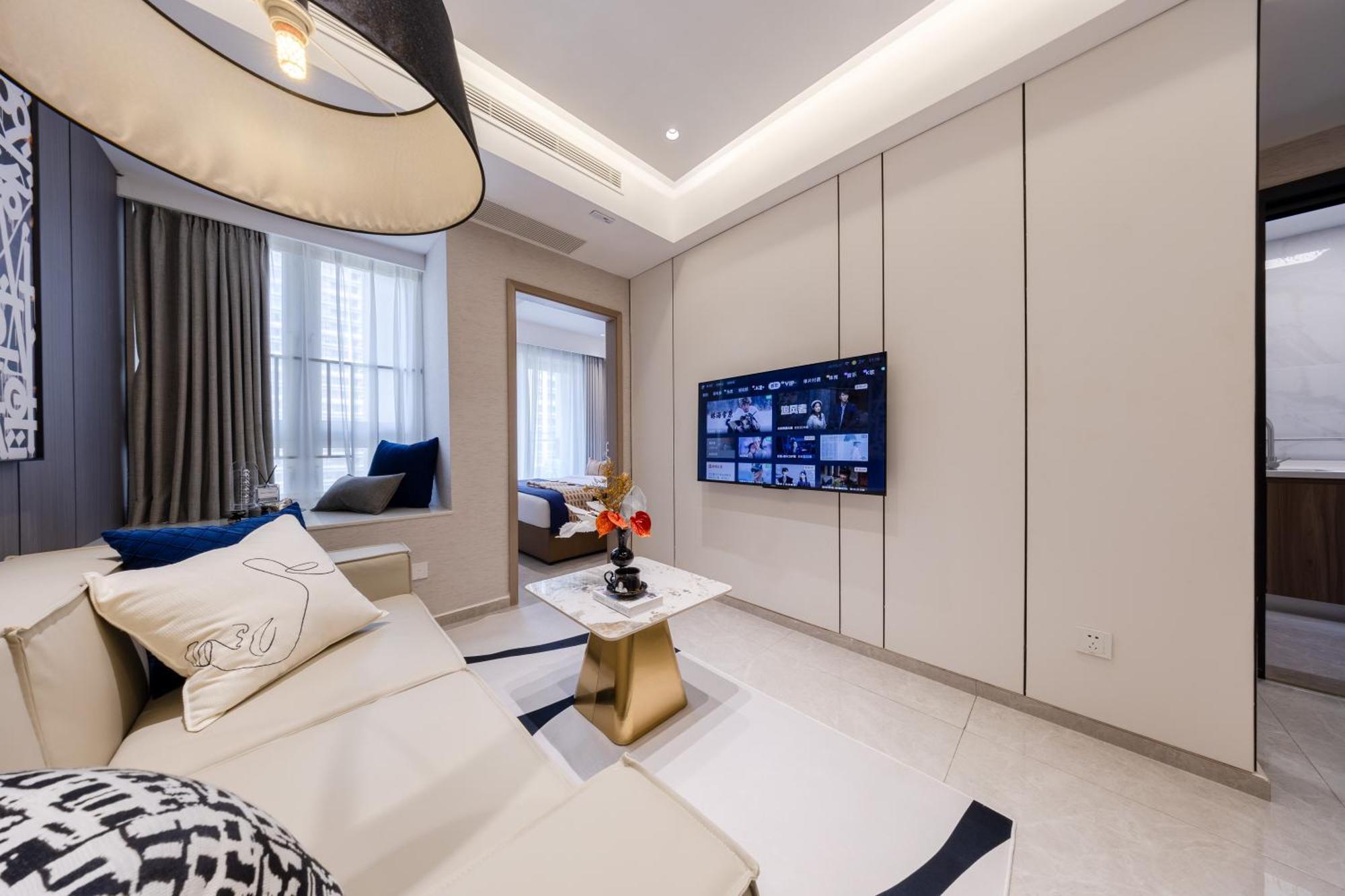 Aparthotel Boruisi Video And Audio Light House - Shenzhen Convention And Exhibition Center Gangxia Metro Station Zewnętrze zdjęcie