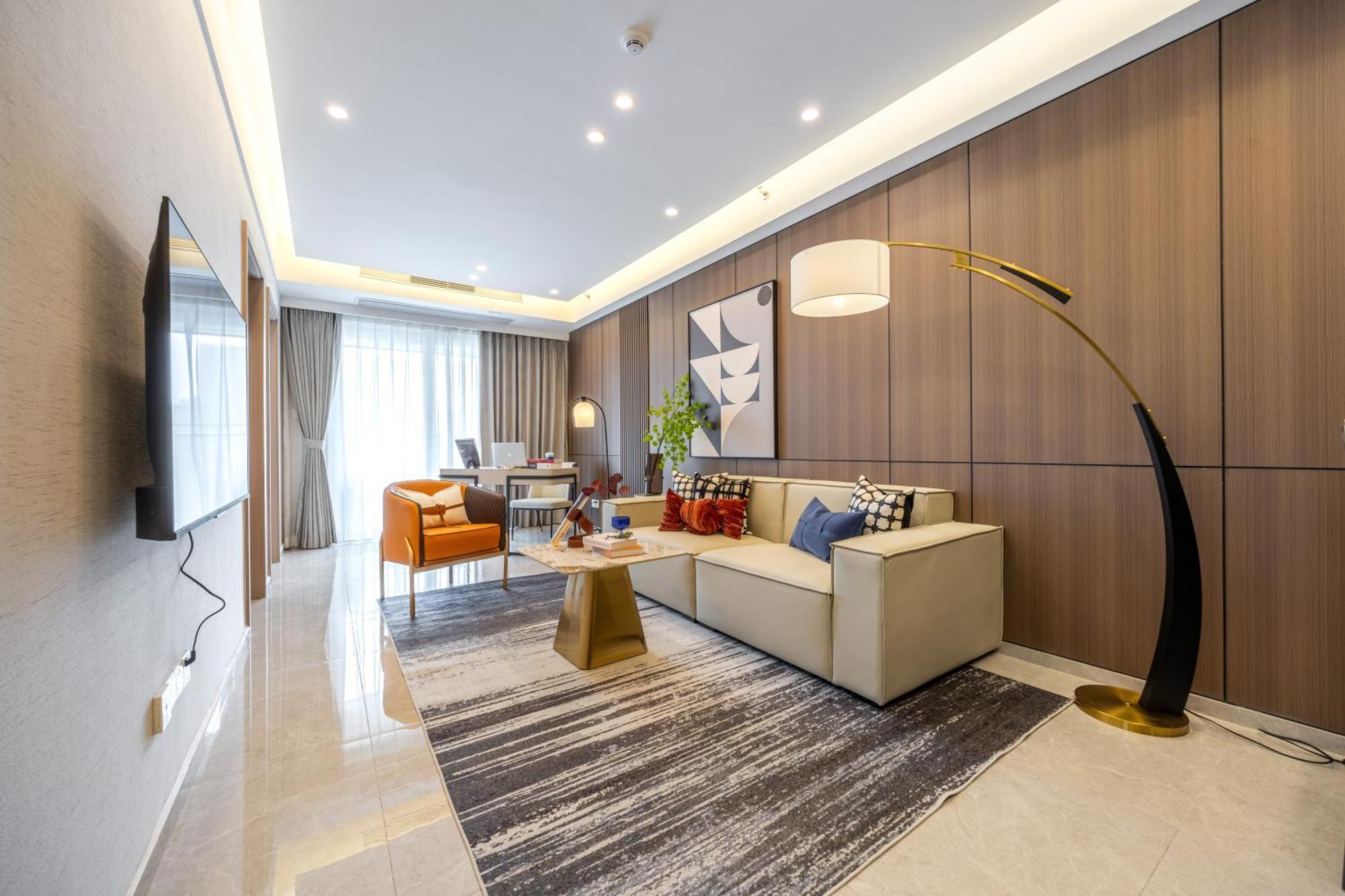 Aparthotel Boruisi Video And Audio Light House - Shenzhen Convention And Exhibition Center Gangxia Metro Station Zewnętrze zdjęcie